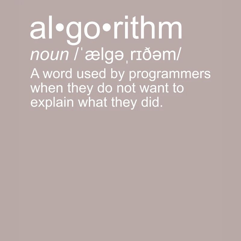 Algorithm for programmers