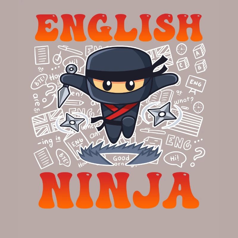 Englischlehrer Ninja ich bin Englisch Lehrer