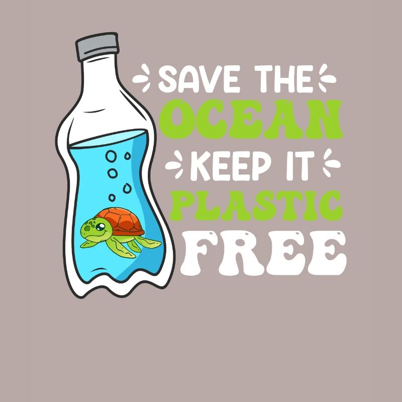 Environmentalists Save the Ocean No plastic