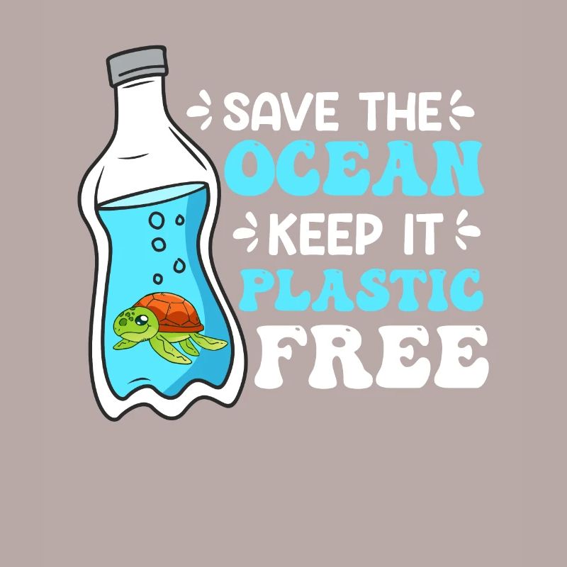 Environmentalists Save the Ocean No Plastic