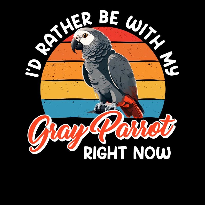 Parrots I'd rather be with my grey parrot