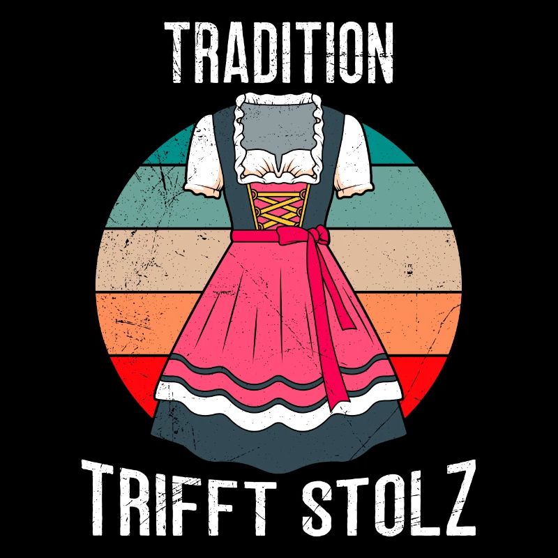 Tradition meets pride Bavarian dirndl shirt