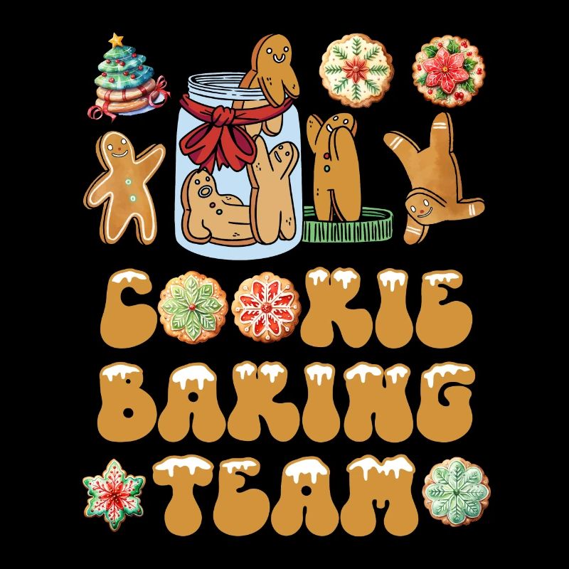 Équipe de cuisson de biscuits Noël