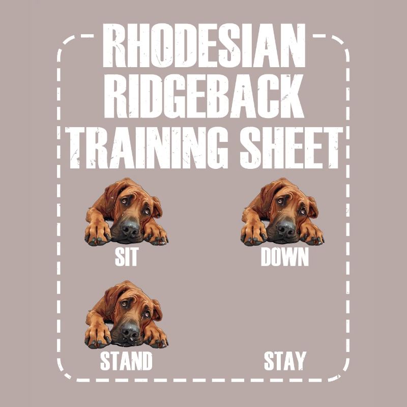 RHODESIAN RIDGEBACK TRAINING SHEET Ridgeback