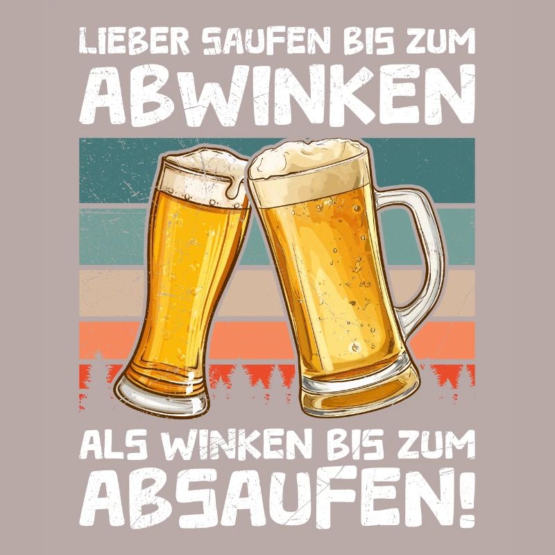 Lustiger Biertrinker Spruch Bier