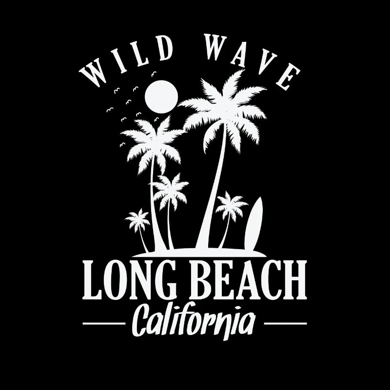 Wild Wave long Beach Californie surf
