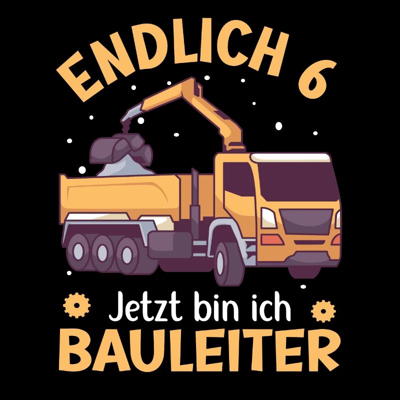 6. Geburtstag Junge Kipper Design Endlich 6