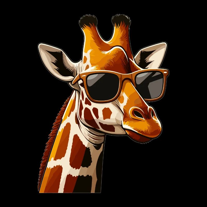 Funny Giraffes Drawn Giraffe Gift