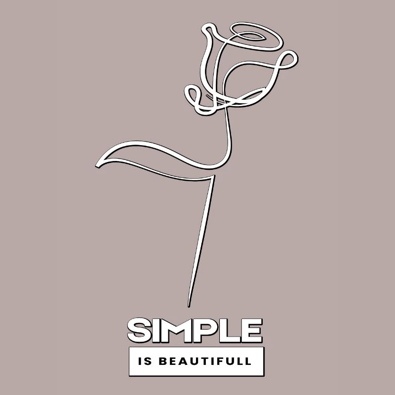 Simple Is Beautiful with a white rose