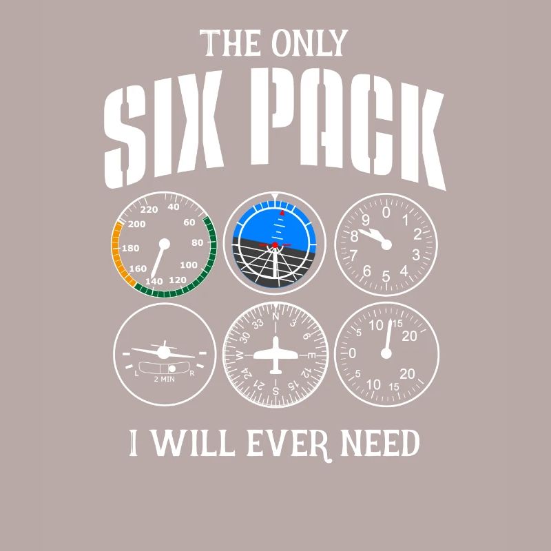 Pilot six pack - flying, plane, flying lesson