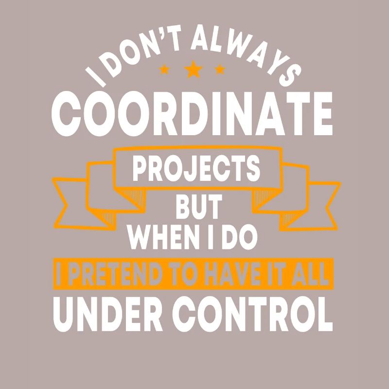 Conception de coordinateur de projet amusant
