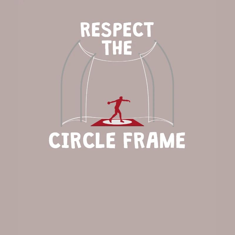 Respect The Circle Frame, Diskuswerfen Mann