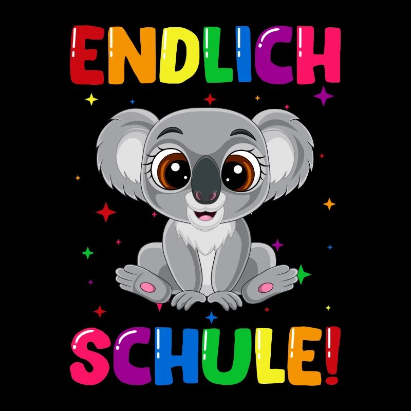 Endlich Schule Koala Einschulung Schulkind