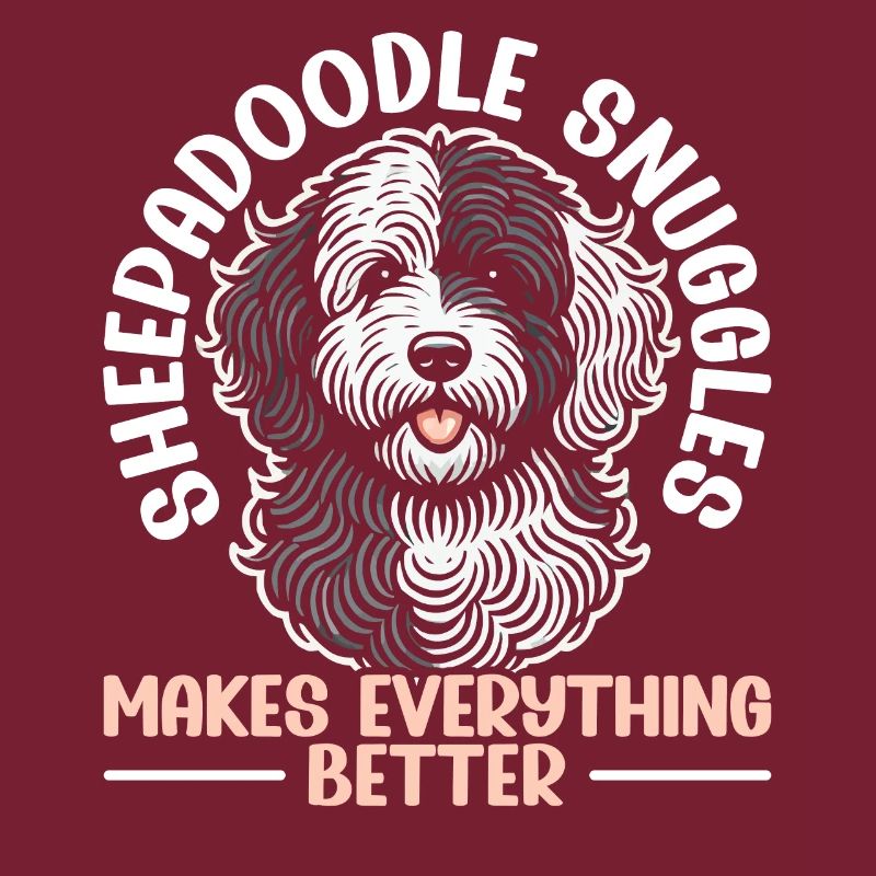 Chien Sheepadoodle mignon