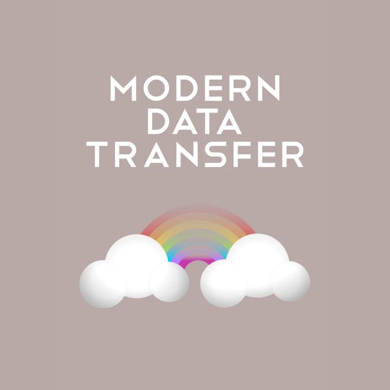 Modern Data Transfer Clouds Computer Scientist Gift