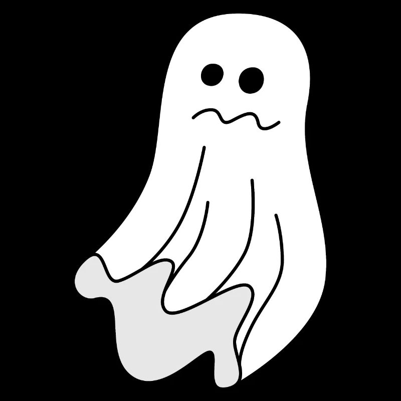 Cute, anxious ghost