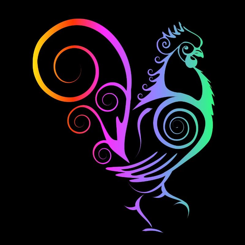 Rooster Chicken Hen Chicks Egg Rainbow Chickens