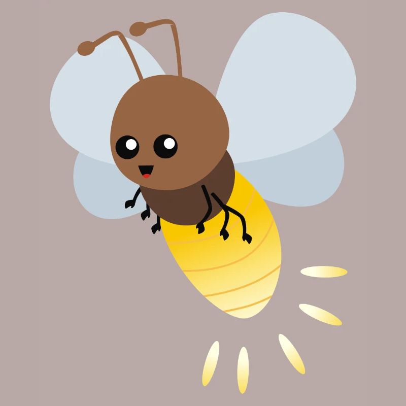 Nette Firefly-Karikatur