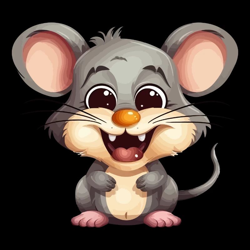 Cute cuddly mouse for nature rodent lover