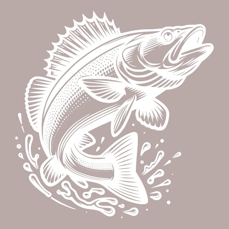 Jumping Zander Fish