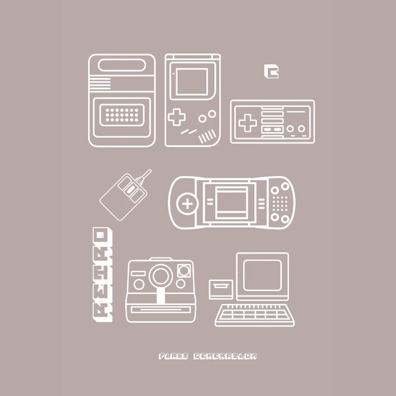 Retro Game Blueprint Nerd PC Game 8bit Console lol