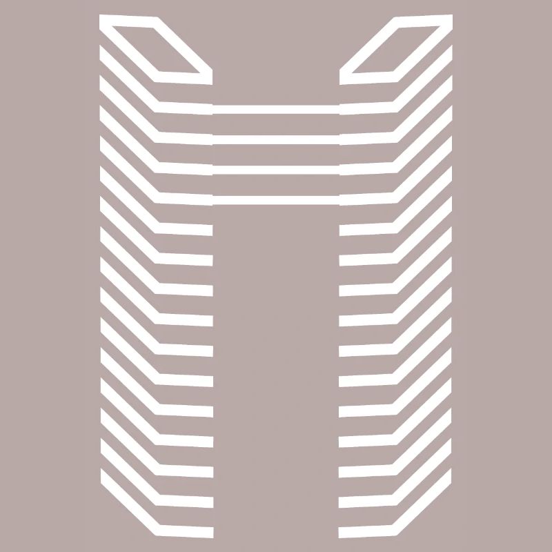 Einzigartiger Buchstabe n Logo Design "Weiß"