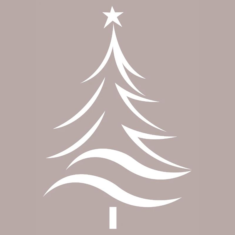 Christmas Tree Silhouette Style