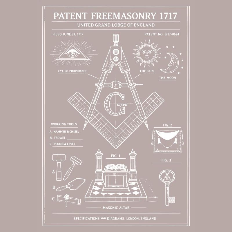 Masonic Compass Eye Emblem