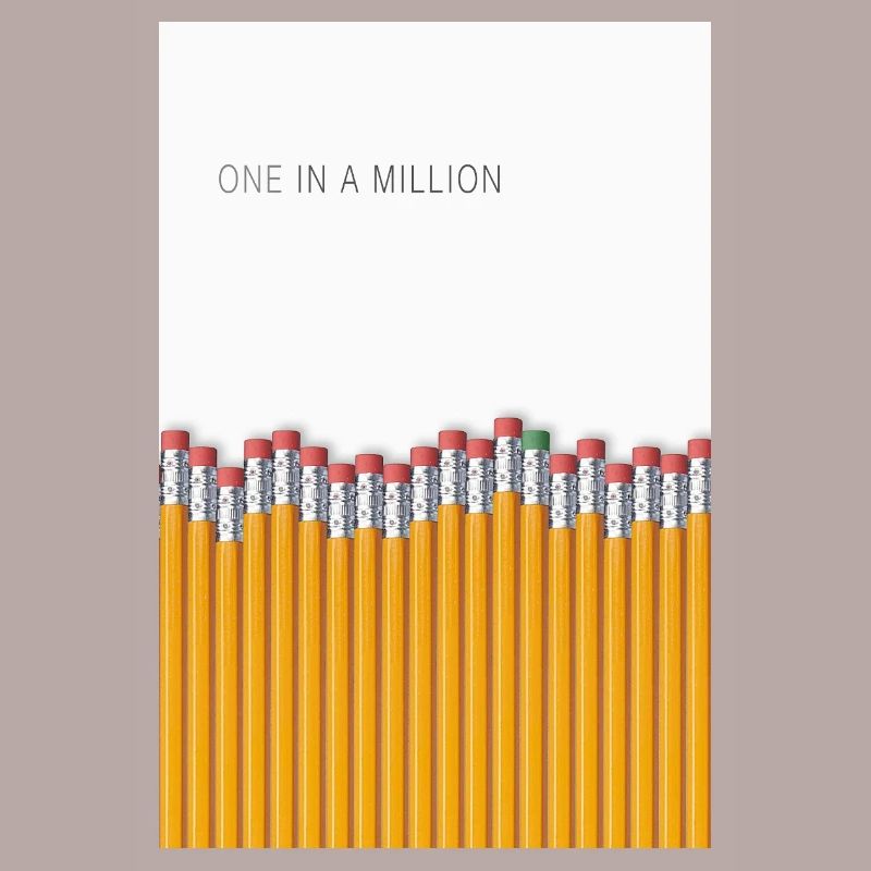 One in a Million Minimalist Statement
