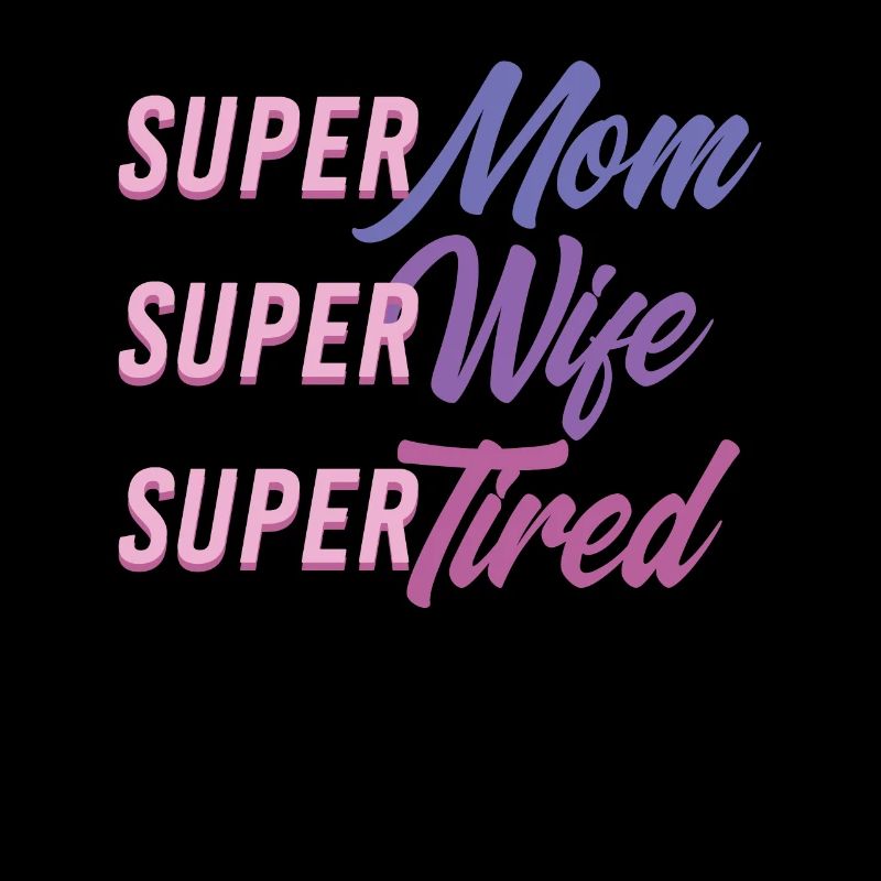 Super Mama T-Shirt Geschenk Mutter