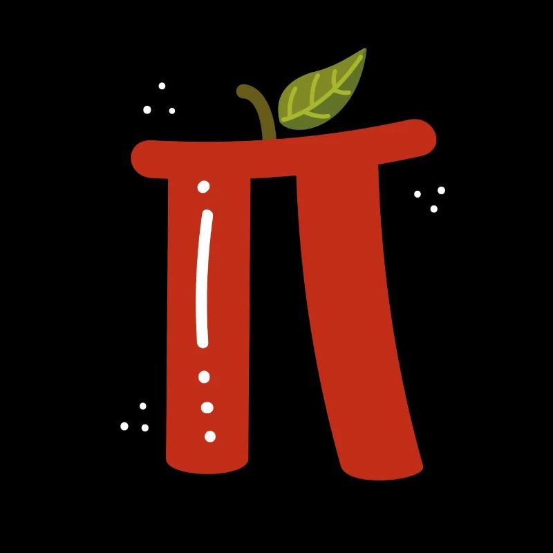 Pi as a red apple