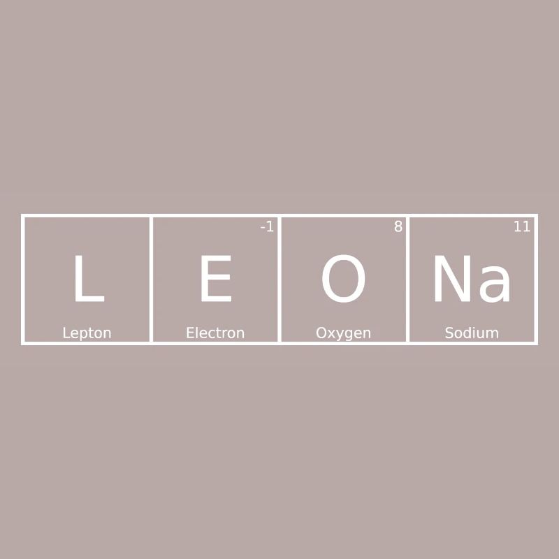 Leona Name First Name Chemistry Periodic Table Elements