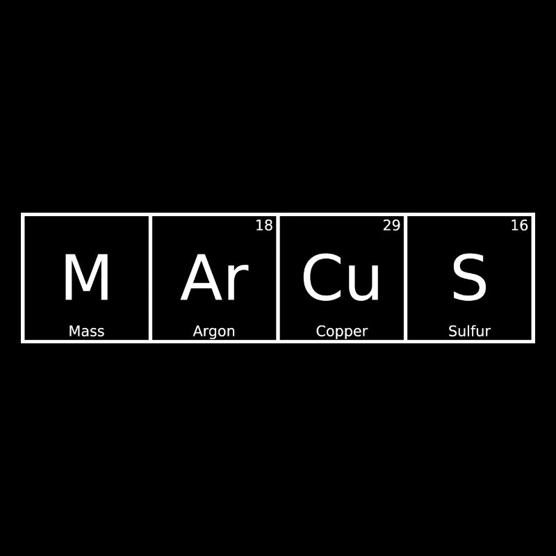 Marcus Nom Prénom Chimie Éléments du tableau périodique