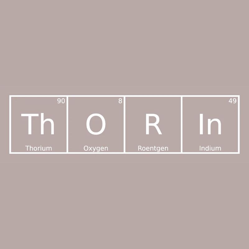 Thorin Surname First name Chemistry Periodic Table Elements
