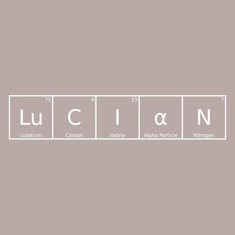 Lucian Name First Name Chemistry Periodic Table Elements
