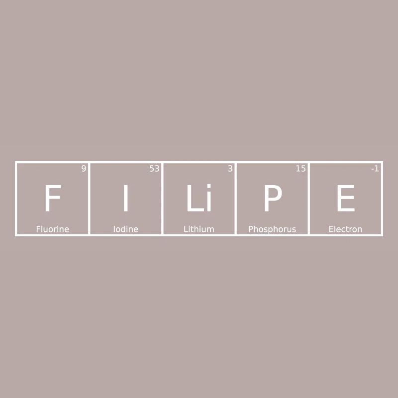 Filipe Name First Name Chemistry Periodic Table Elements