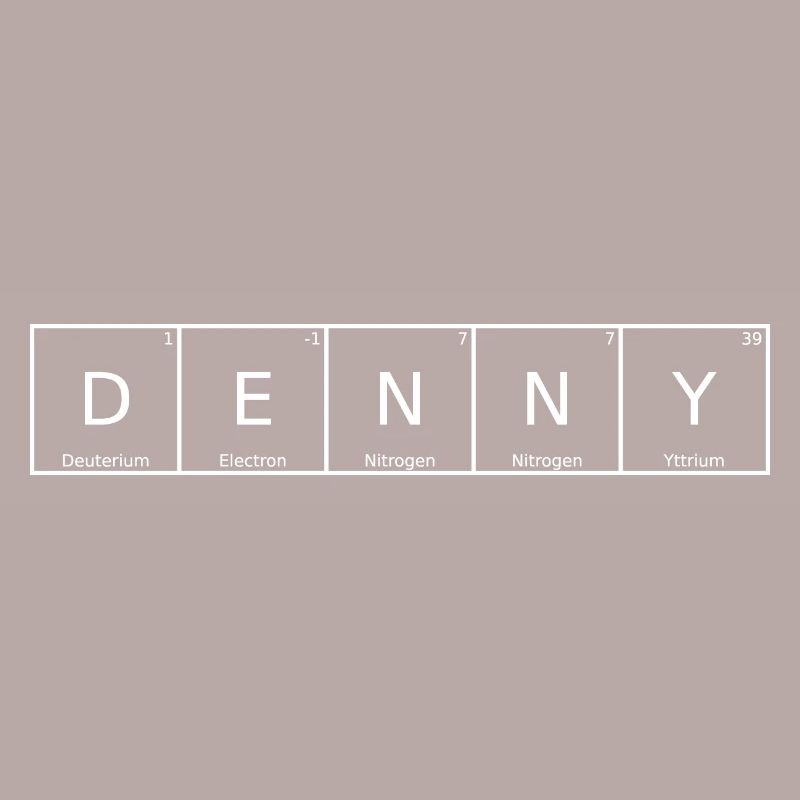 Denny Surname First Name Chemistry Periodic Table Elements