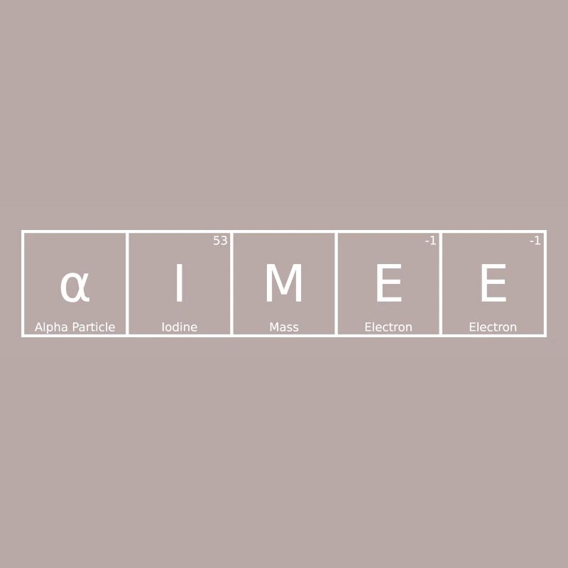 Aimee Surname First Name Chemistry Periodic Table Elements