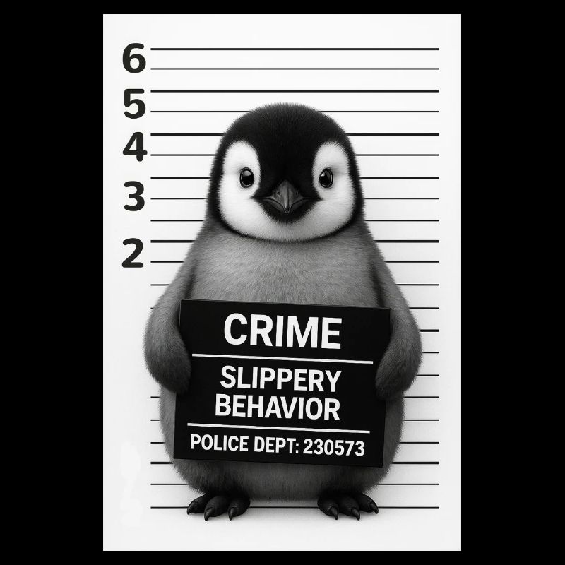 Penguin in the interrogation – Slippery on it