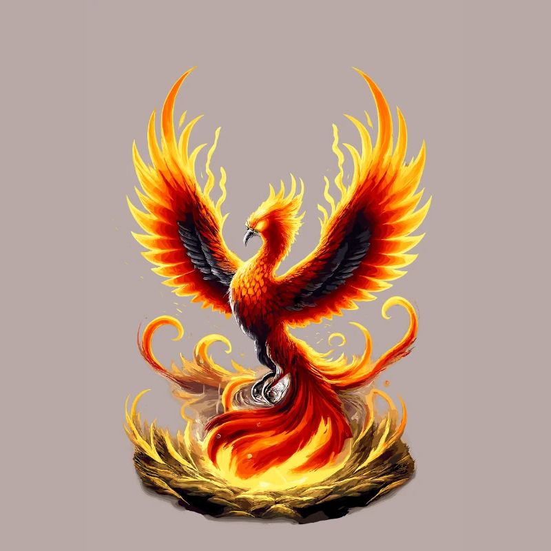 Fire Phoenix Flame Vortex