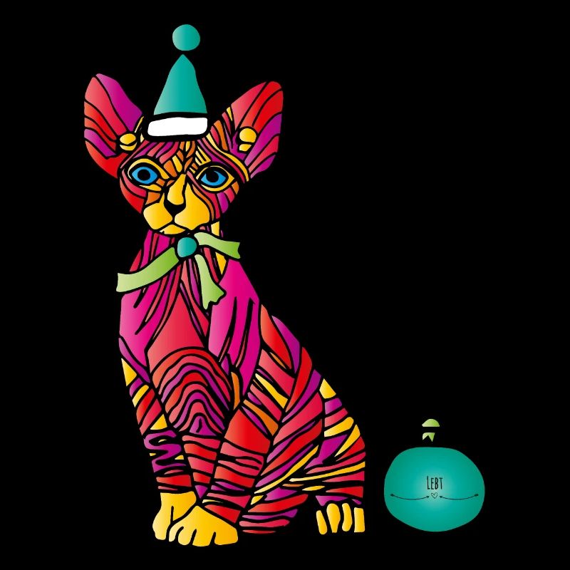 Chat de Noël moche