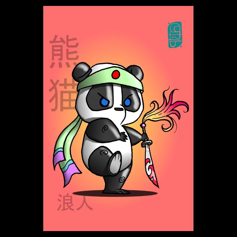 Samurai Panda im Kampf