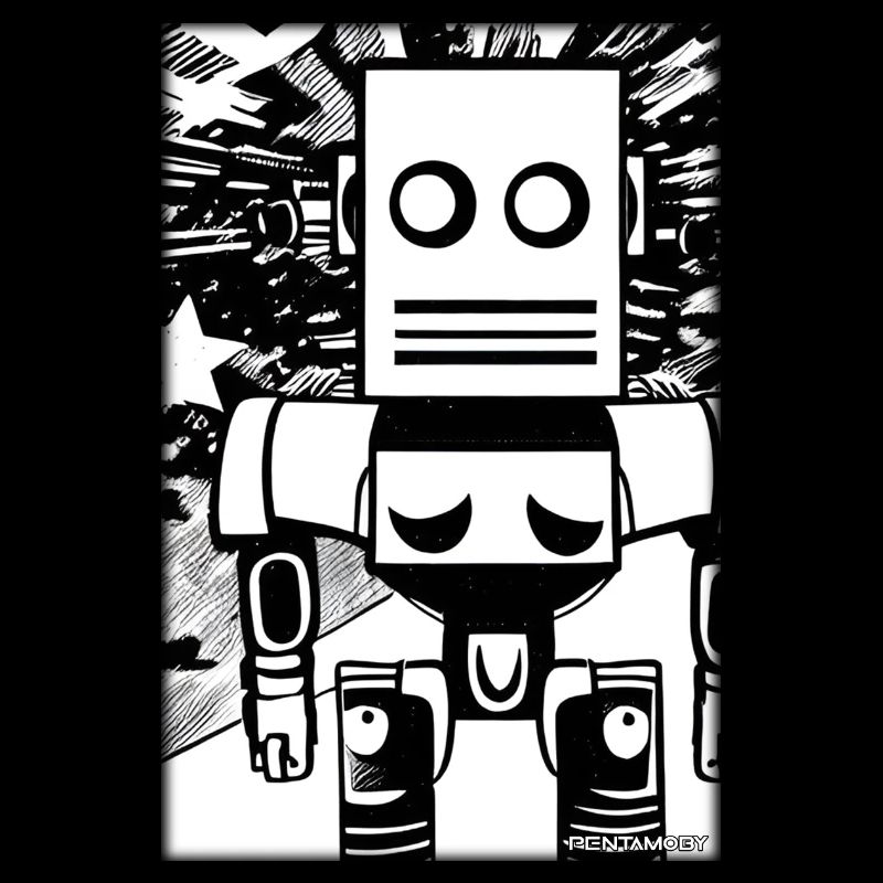 Roboter Comic Zukunft Cyborg Maschine Technik