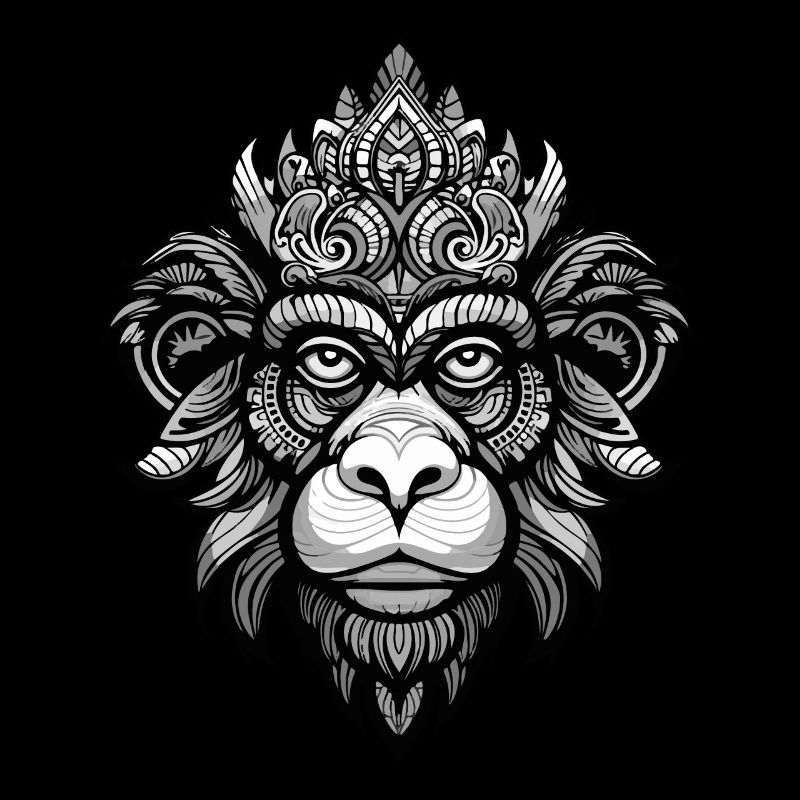 Monkey Portrait Head Animal