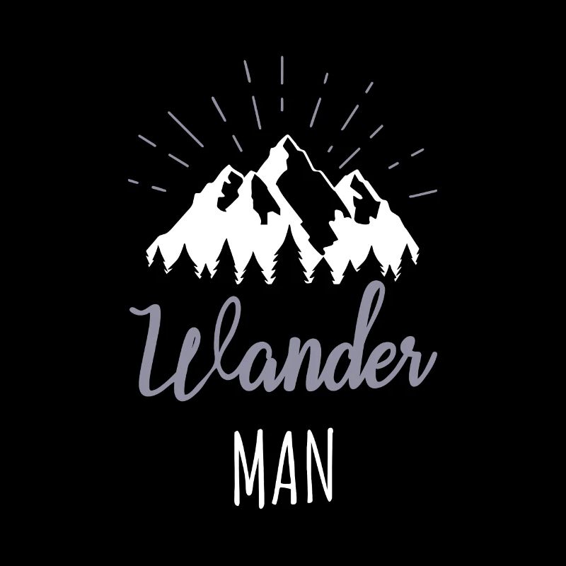 Wander Man Wandern Wanderer Sprüche Geschenk