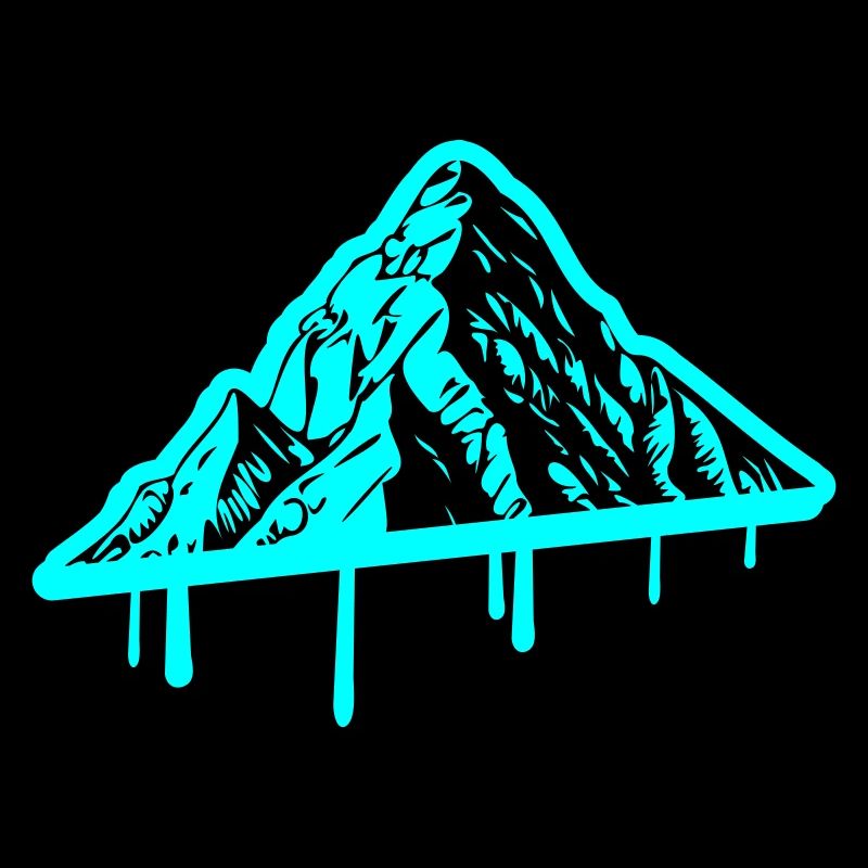 Berg Silhouette Symbol Mountains