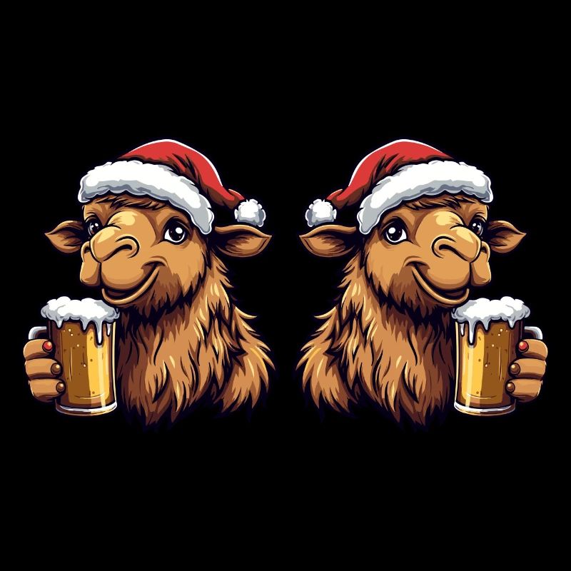 Kamel Weihnachten Bier Team
