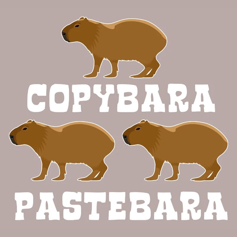 Copybara - Capybara Wortspiel - Copy Paste