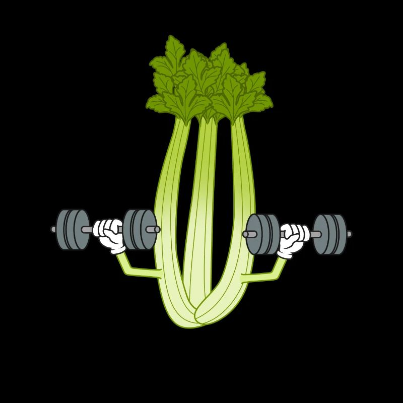 Celery Workout Ironic Gym Powerlifting Leek