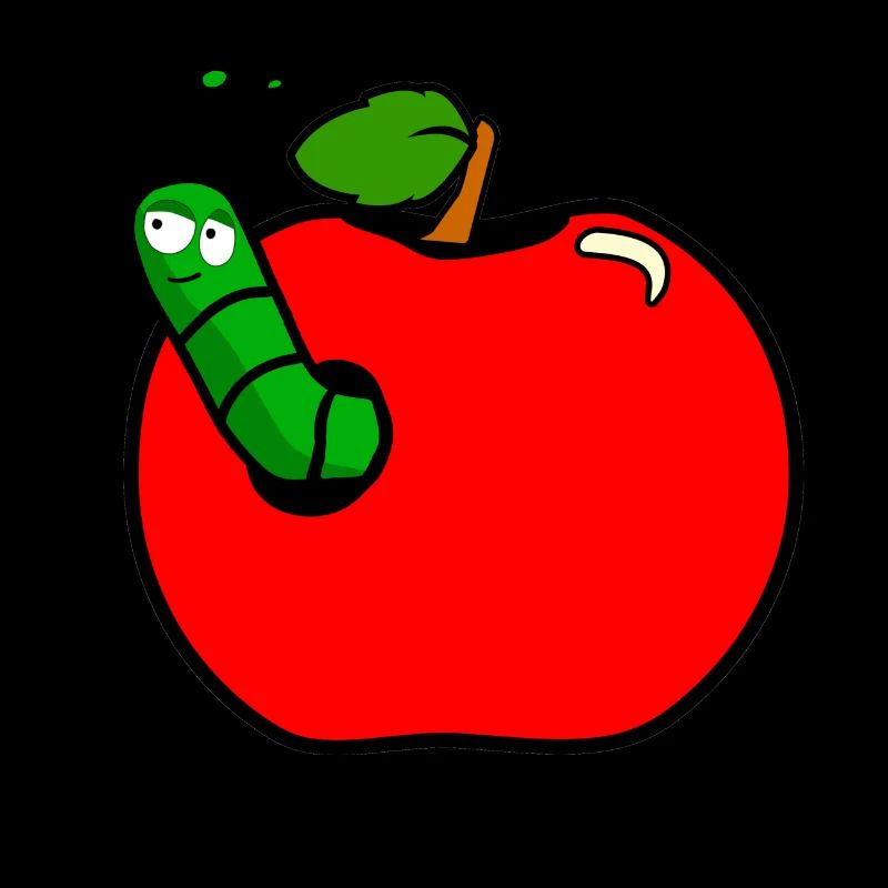 Caterpillar apple